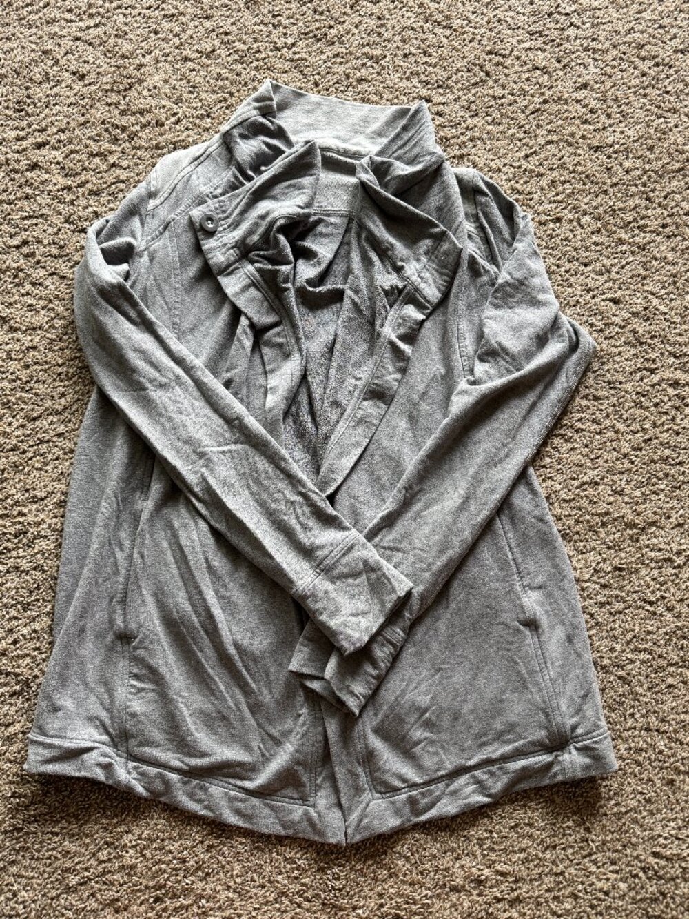 Lululemon Coast Wrap Jacket Heathered Gray Size 8